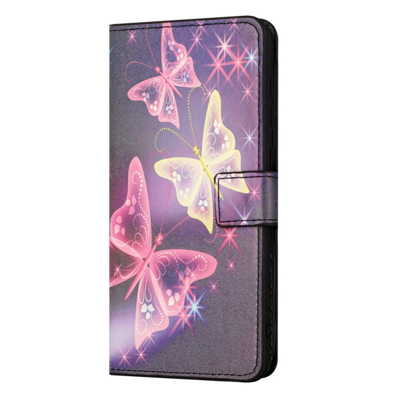 Housse Samsung Galaxy A05s Motif de Papillons Scintillants