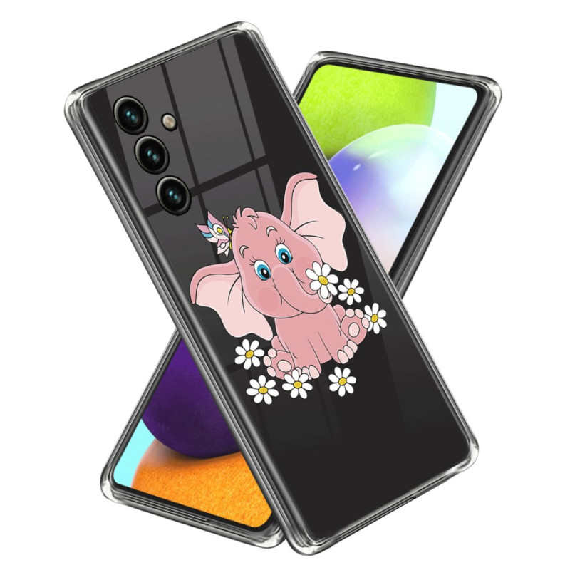 Coque Samsung Galaxy A05s Éléphant Rose