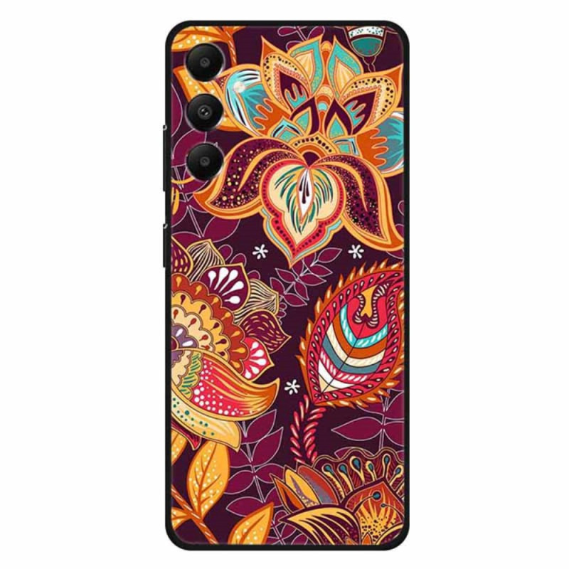 Coque Samsung Galaxy A05s Motif Floral Doré