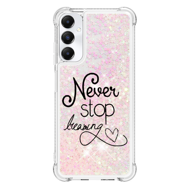 Coque de Téléphone Samsung Galaxy A05s Paillettes Never Stop Dreaming