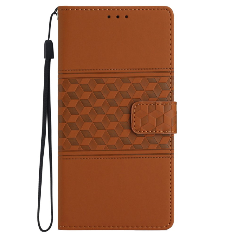 Housse Samsung Galaxy A05s 4G Simili Cuir Motif de Losange