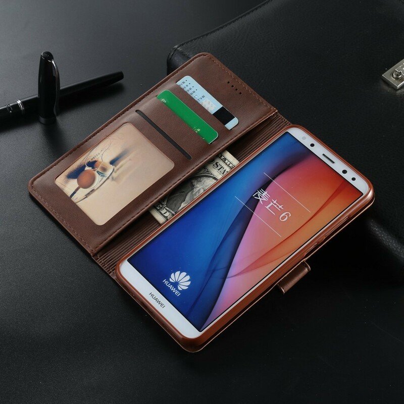 Housse Huawei Mate 10 Lite LC.IMEEKE Effet Cuir