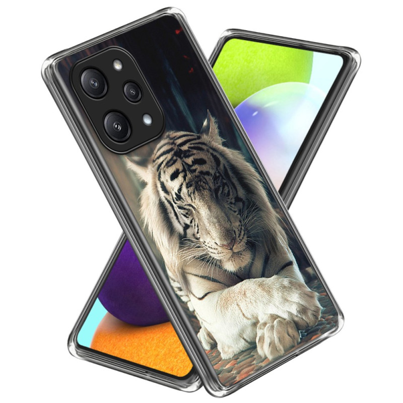 Coque Xiaomi Redmi 12 5G / Poco M6 Pro 5G Tigre Blanc