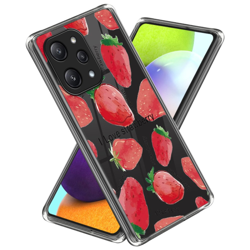 Coque pour Xiaomi Redmi 12 5G / Poco M6 Pro 5G Fraises