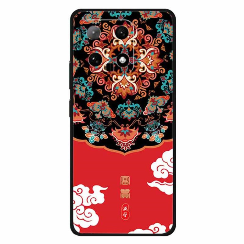 Coque Xiaomi 14 Coque de Protection avec Impression de Motif Ethnique - Richesse / Rouge