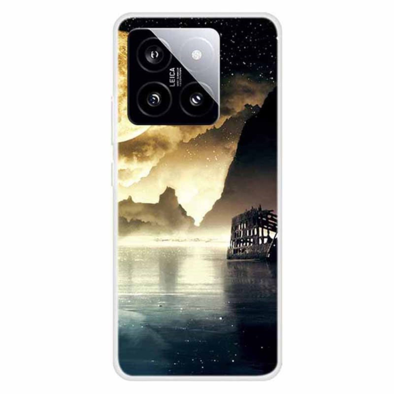 Coque Xiaomi 14 Clair de Lune au Bord du Lac