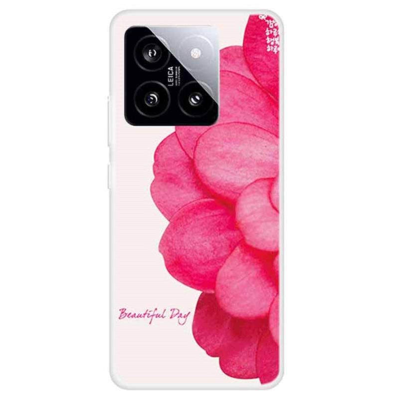 Coque Xiaomi 14 Fleur Rose