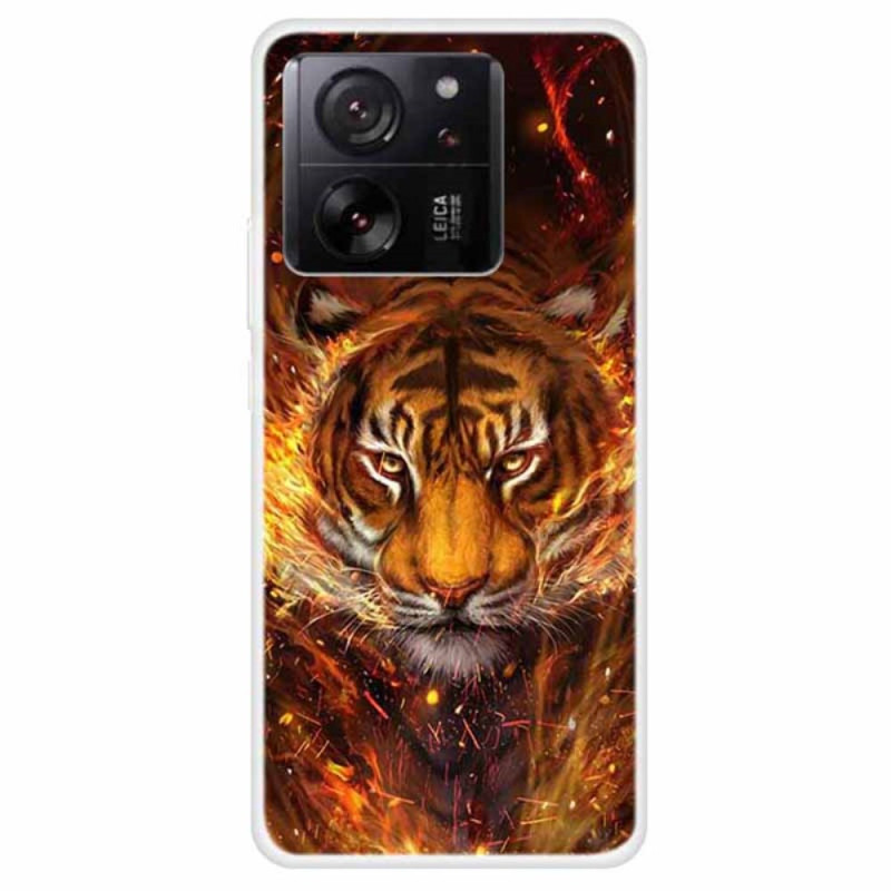 Coque Xiaomi 13T / 13T Pro Tigre en Flamme