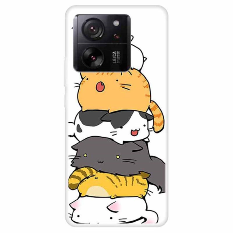 Coque Xiaomi 13T / 13T Pro Chats Empilés