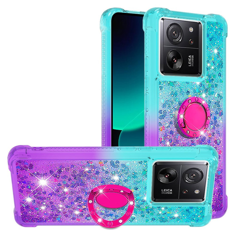 Coque Xiaomi 13T / 13T Pro Paillettes Anneau-Support