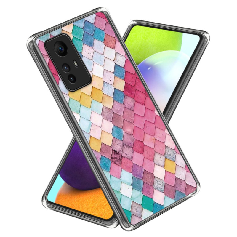 Coque Xiaomi Redmi Note 12S Losange Arc-en-ciel