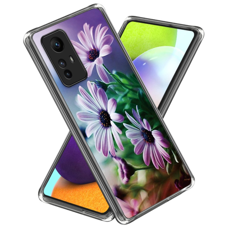 Coque Xiaomi Redmi Note 12S Chrysanthèmes Violets