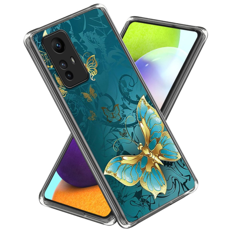 Coque Xiaomi Redmi Note 12S Papillon Doré