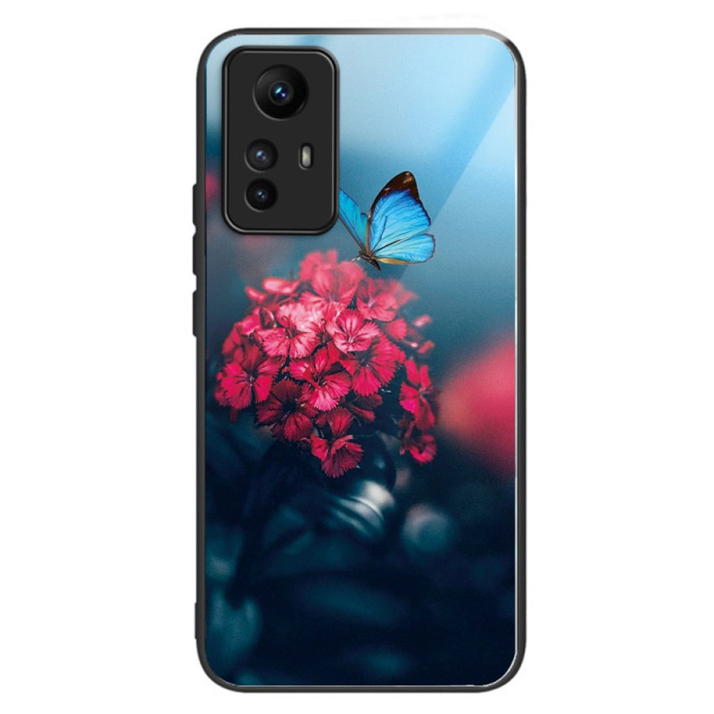 Coque Xiaomi Redmi Note 12S Verre Trempé Fleurs et Papillons
