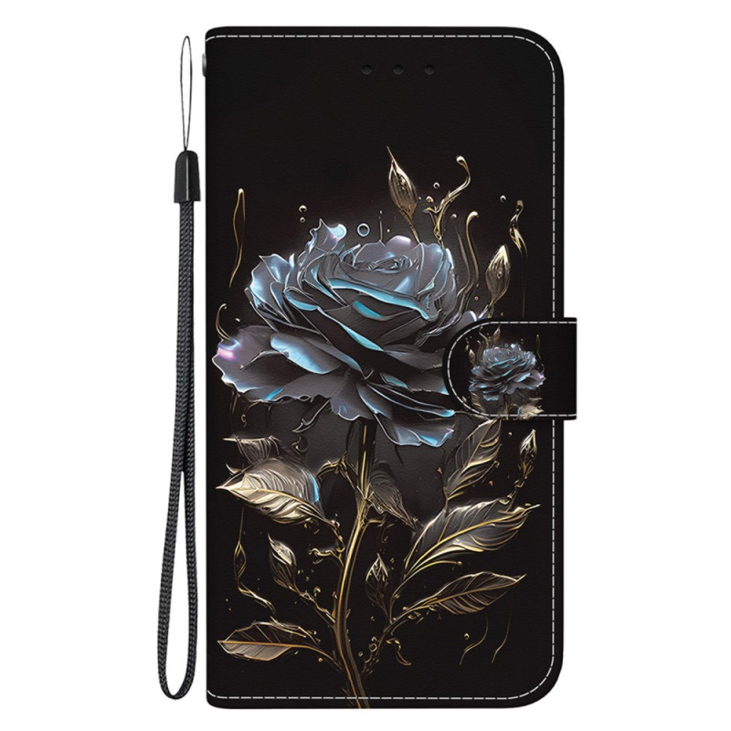 Housse Xiaomi Redmi Note 12S Rose Noire à Lanière