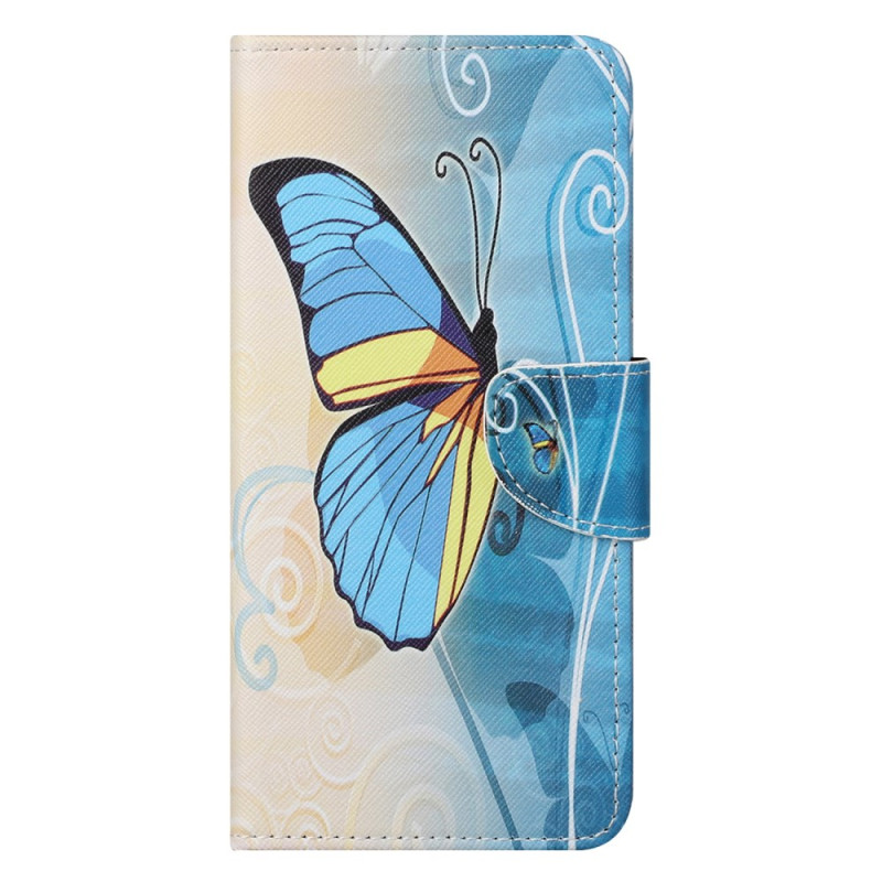 Housse Xiaomi Redmi Note 12S Papillon Jaune et Bleu