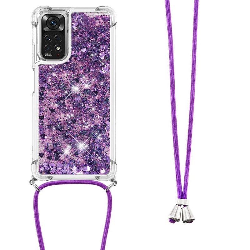 Coque à Cordon Xiaomi Redmi Note 12S / Redmi Note 11S 4G / Note 11 Paillettes