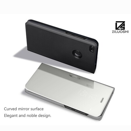 View Cover Huawei P8 Lite 2017 Miroir et Effet Cuir