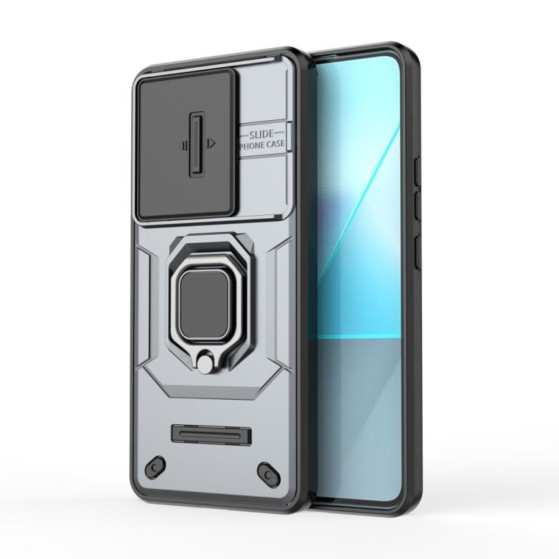 Coque Xiaomi Redmi Note 13 Pro 5G / Poco X6 5G Ring Résistante avec Protection Objectif Coulissante