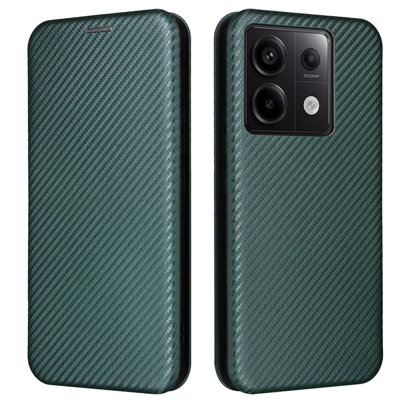 Flip Cover Xiaomi Redmi Note 13 Pro 5G / Poco X6 5G Fibre Carbone