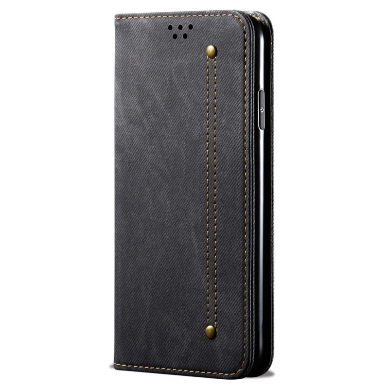 Flip Cover Xiaomi Redmi Note 13 4G Tissu Jeans