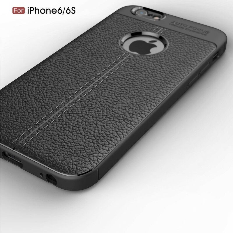 Coque iPhone 6/6S Effet Cuir Litchi Double Line Coque iPhone 6/6S Effet Cuir Litchi Double Line