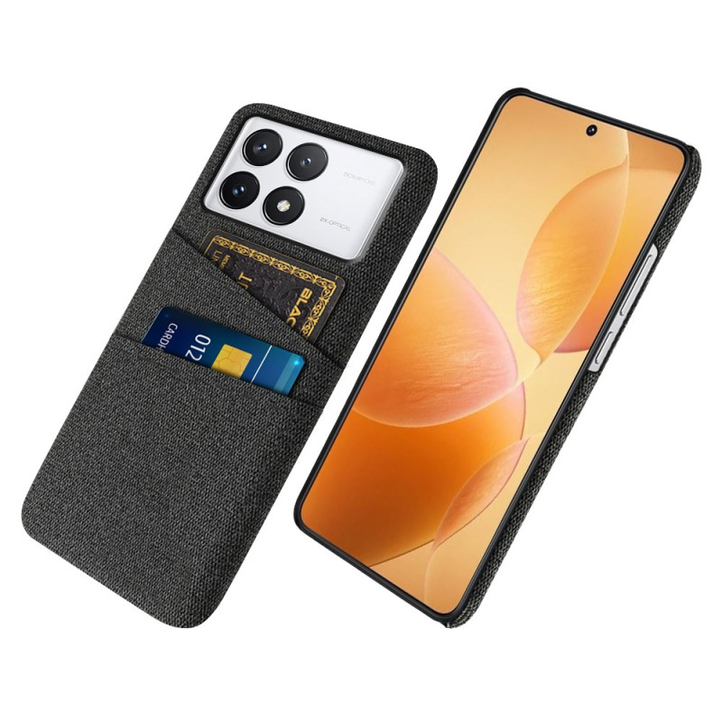 Coque Poco X6 Pro 5G Tissu Porte-Cartes