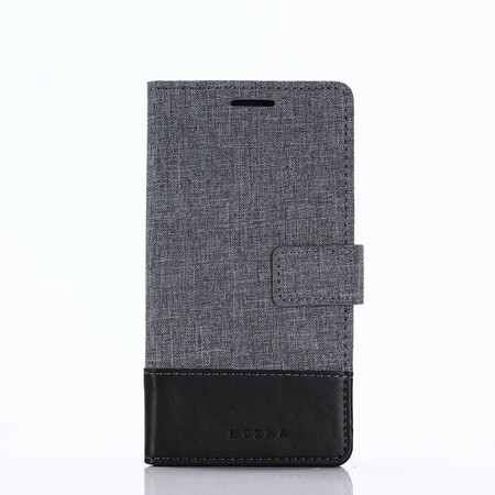 Housse Xperia XZ1 Muxma Tissu et Effet Cuir