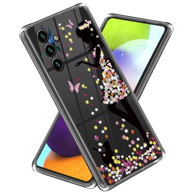 Coque pour Samsung Galaxy A55 5G avec motif imprimé - Fée des Fleurs