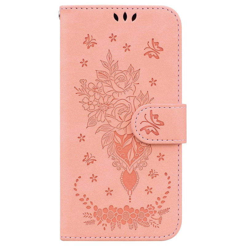 Housse Samsung Galaxy A55 5G Motif de Rose et Papillons