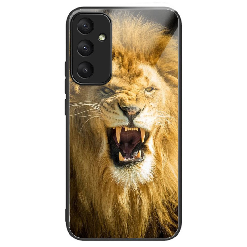 Coque Samsung Galaxy A35 5G Verre Trempé Motif Lion