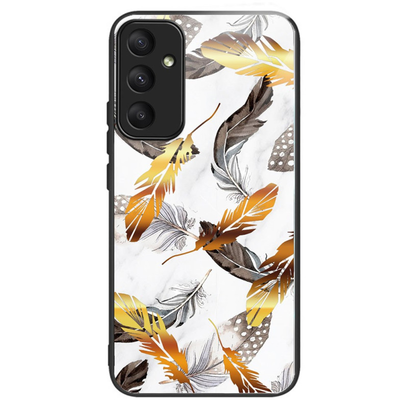 Coque Samsung Galaxy A35 5G Verre Trempé Feuilles d'or