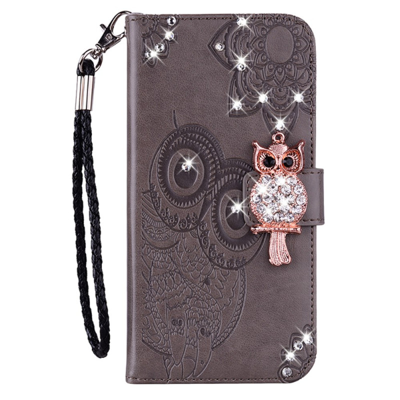 Housse Samsung Galaxy A15 Hibou Mandala et Breloque