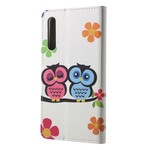 Housse Huawei P20 Couple de Hiboux