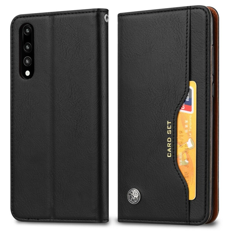 Flip Cover Huawei P20 Simili Cuir Porte-Cartes
