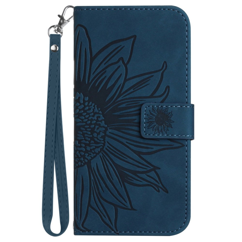 Housse Samsung Galaxy A35 5G Motif Tournesol à Lanière