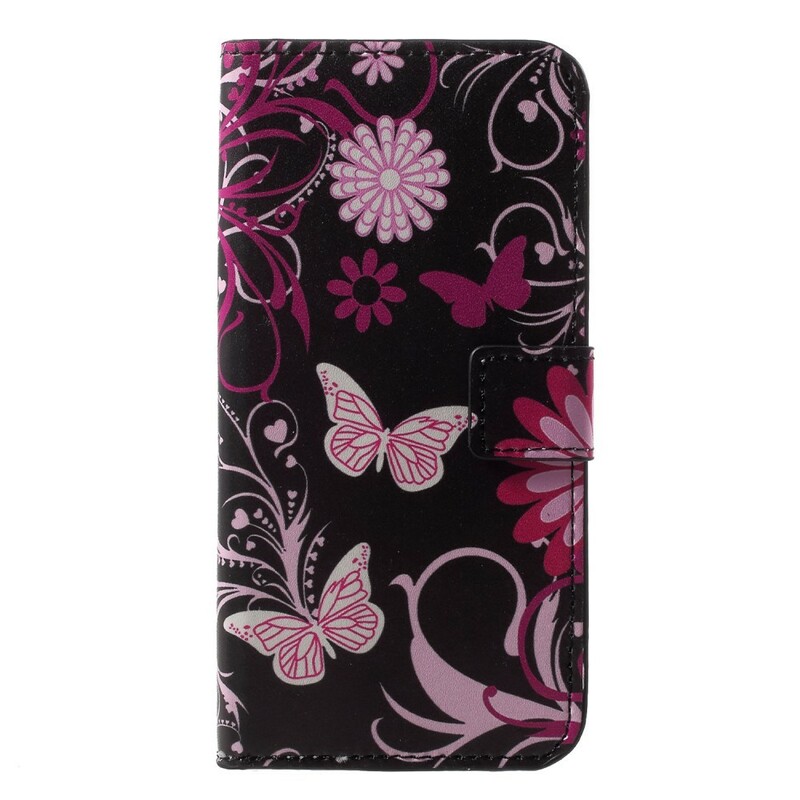 Housse Huawei P20 Lite Papillons et Fleurs