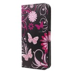 Housse Huawei P20 Lite Papillons et Fleurs