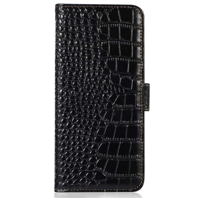 Housse Samsung Galaxy A35 5G Texture Crocodile Protection RFID