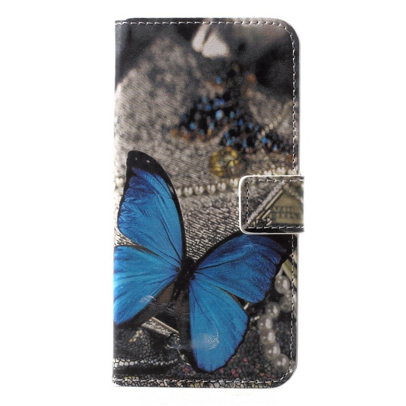 Housse Huawei P20 Lite Papillon Bleu