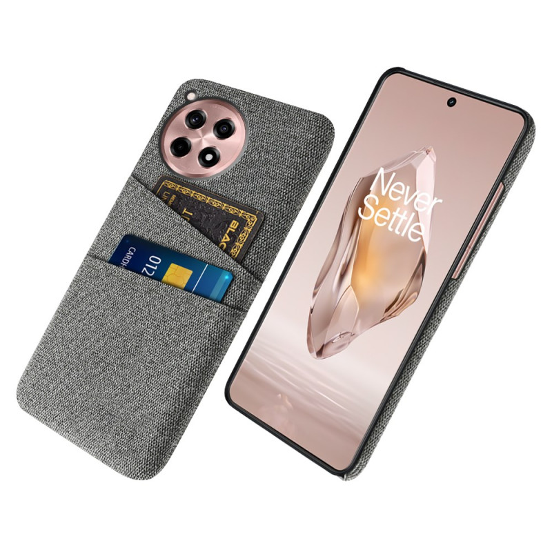 Coque OnePlus 12R 5G Tissu avec Porte-Cartes