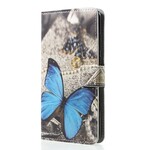 Housse Huawei P20 Pro Papillon Bleu