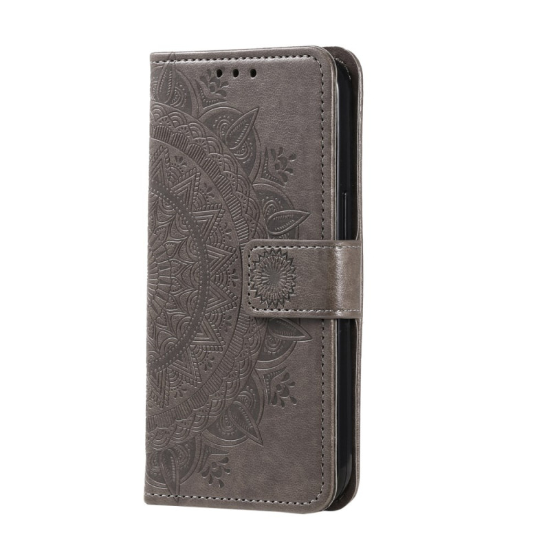 Housse OnePlus 12 5G Fleur Mandala avec Lanière