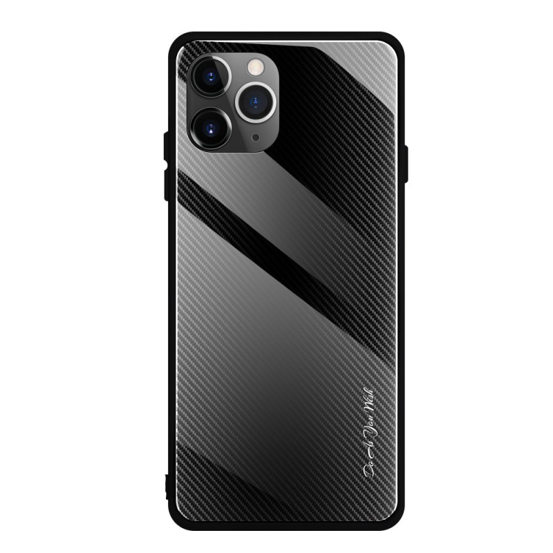 Coque iPhone 11 Verre Trempé Fibre Carbone