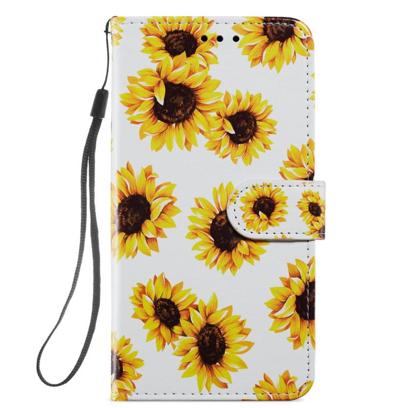 Housse iPhone 11 Tournesols à Lanière