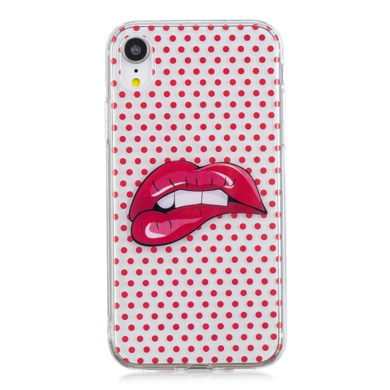 Coque iPhone XR Lèvres Rouges