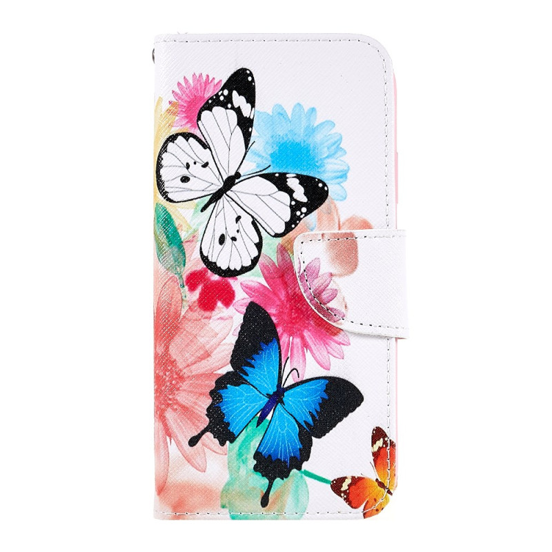 Housse iPhone XR Papillons et Fleurs Aquarelle