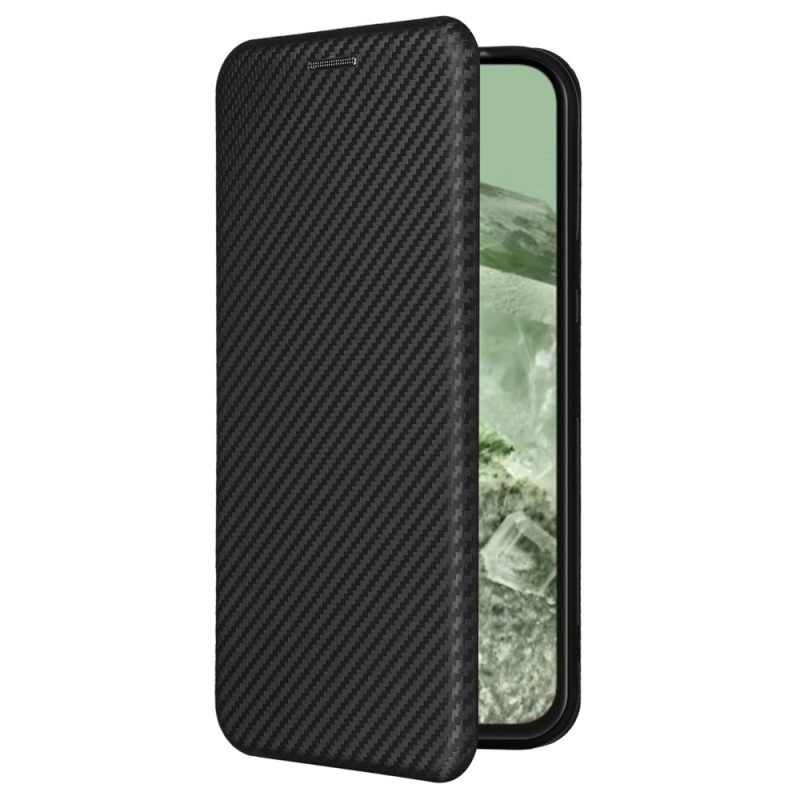 Flip Cover Google Pixel 8A Fibre Carbone