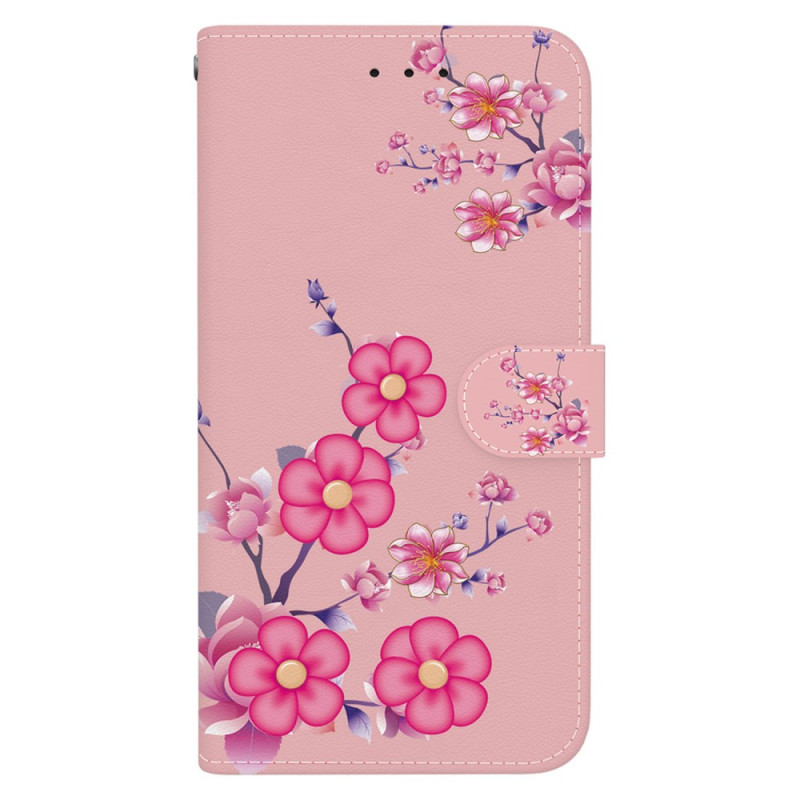 Housse Honor Magic 6 Lite Motif Sakura à Lanière