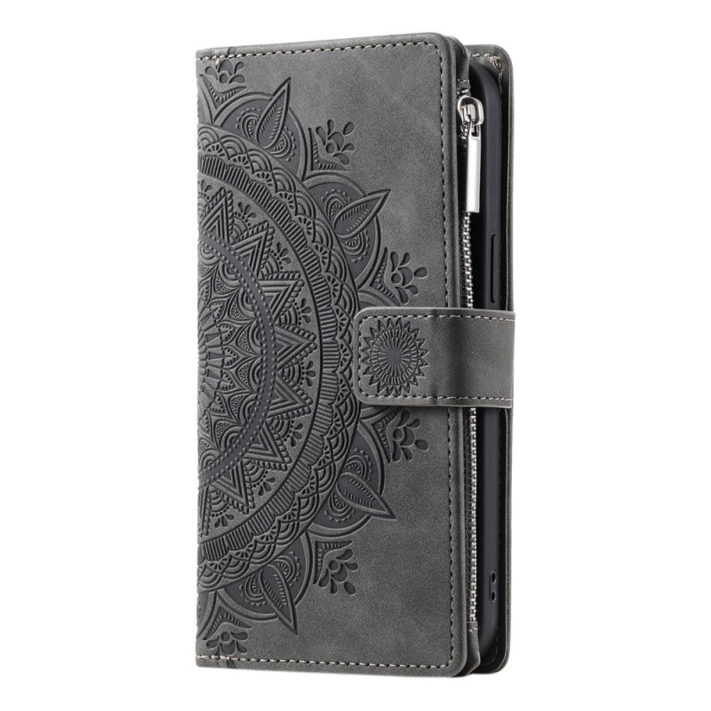 Housse iPhone 12 / 12 Pro Portefeuille Mandala à Lanière